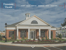 Tablet Screenshot of foundersvillageapts.com